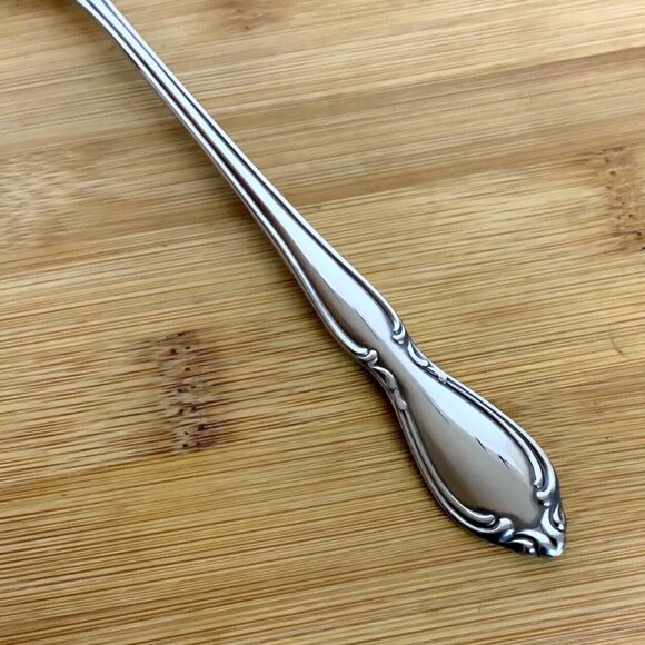 Oneida Strathmore Iced Tea Spoons Set Of 4 Deluxe Stainless Steel Vintage 90s - Picture 4 of 6